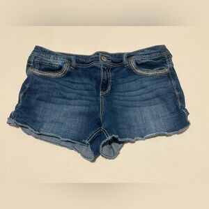 Maurices Dark Blue Jean Shorts
